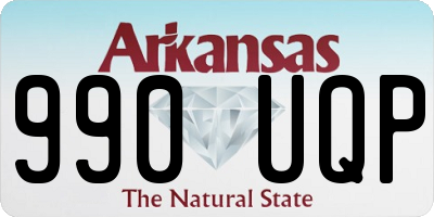 AR license plate 990UQP