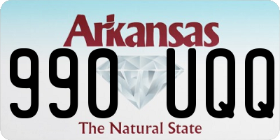 AR license plate 990UQQ