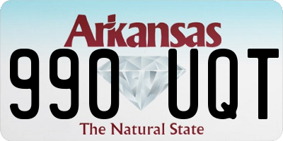 AR license plate 990UQT