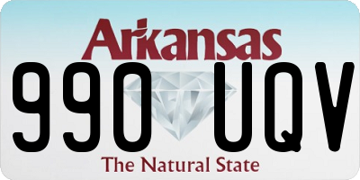 AR license plate 990UQV