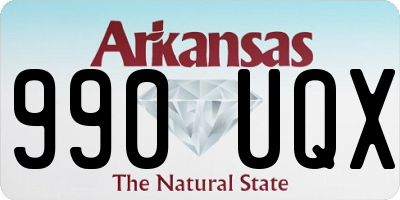 AR license plate 990UQX