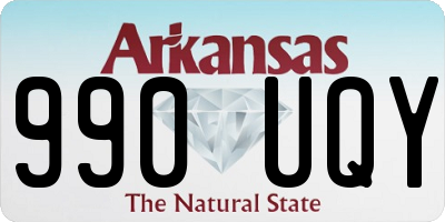 AR license plate 990UQY