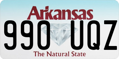 AR license plate 990UQZ