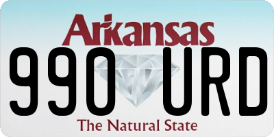 AR license plate 990URD