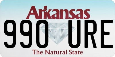 AR license plate 990URE