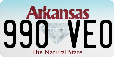 AR license plate 990VEO