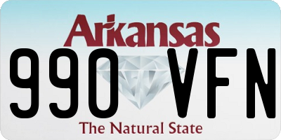 AR license plate 990VFN