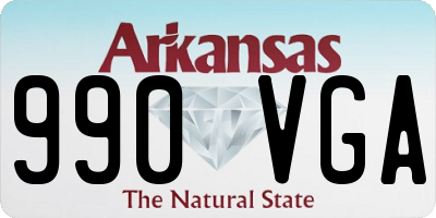 AR license plate 990VGA