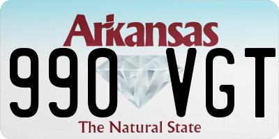 AR license plate 990VGT