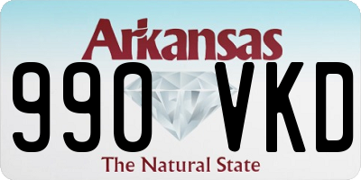 AR license plate 990VKD