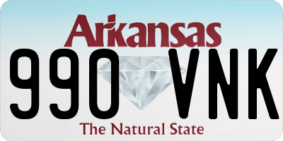 AR license plate 990VNK