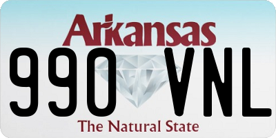 AR license plate 990VNL