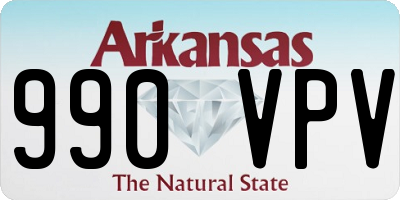 AR license plate 990VPV