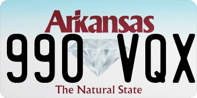 AR license plate 990VQX