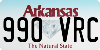 AR license plate 990VRC