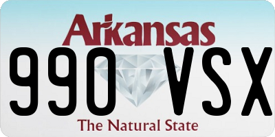 AR license plate 990VSX