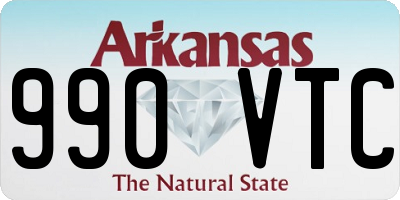 AR license plate 990VTC