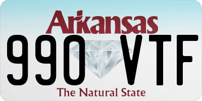 AR license plate 990VTF