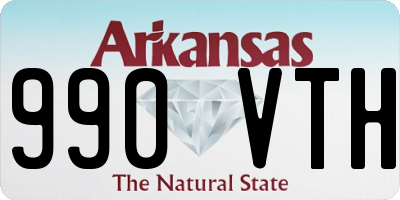 AR license plate 990VTH