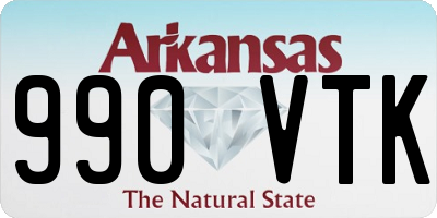AR license plate 990VTK