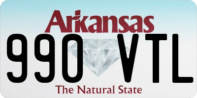 AR license plate 990VTL