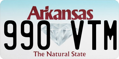 AR license plate 990VTM