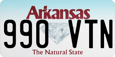 AR license plate 990VTN