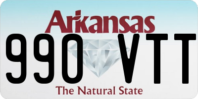 AR license plate 990VTT