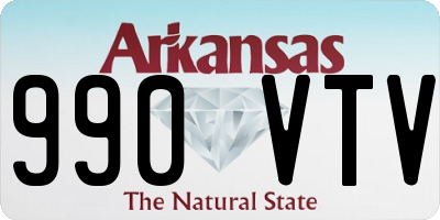 AR license plate 990VTV