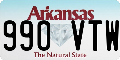 AR license plate 990VTW