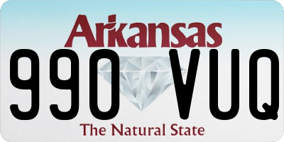 AR license plate 990VUQ