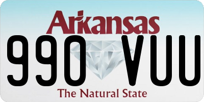AR license plate 990VUU
