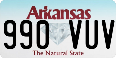 AR license plate 990VUV