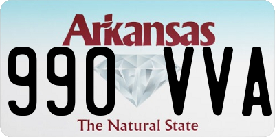 AR license plate 990VVA