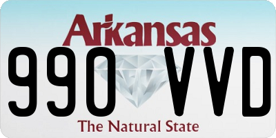 AR license plate 990VVD