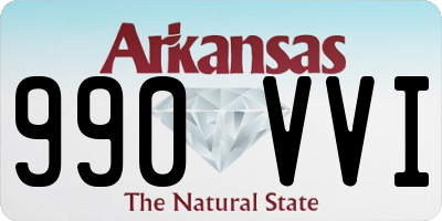 AR license plate 990VVI