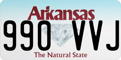 AR license plate 990VVJ