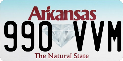 AR license plate 990VVM