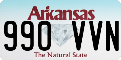 AR license plate 990VVN
