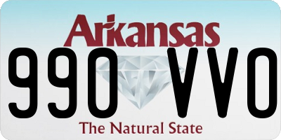 AR license plate 990VVO
