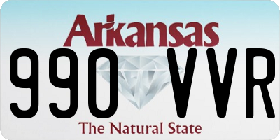 AR license plate 990VVR