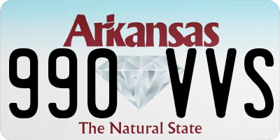 AR license plate 990VVS