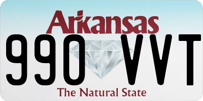 AR license plate 990VVT