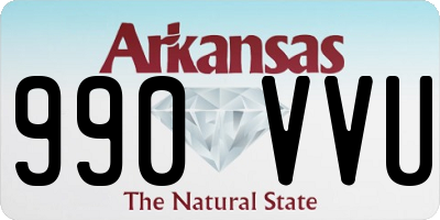 AR license plate 990VVU