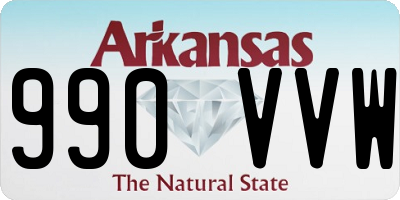 AR license plate 990VVW