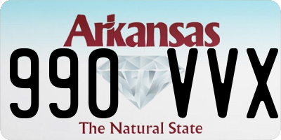 AR license plate 990VVX
