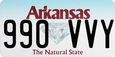 AR license plate 990VVY