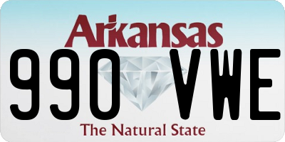 AR license plate 990VWE