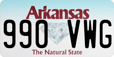 AR license plate 990VWG