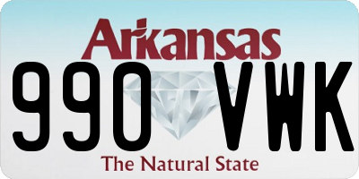 AR license plate 990VWK